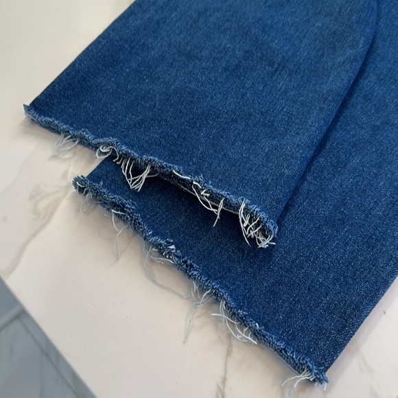 RISEN high rise button fly straight leg jean in medium wash - Picture 8 of 8